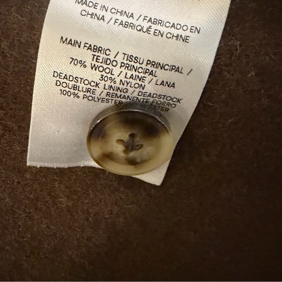 NWOT Reformation Rocky Oversized Shirt Jacket in Nutella - Picture 6 of 6